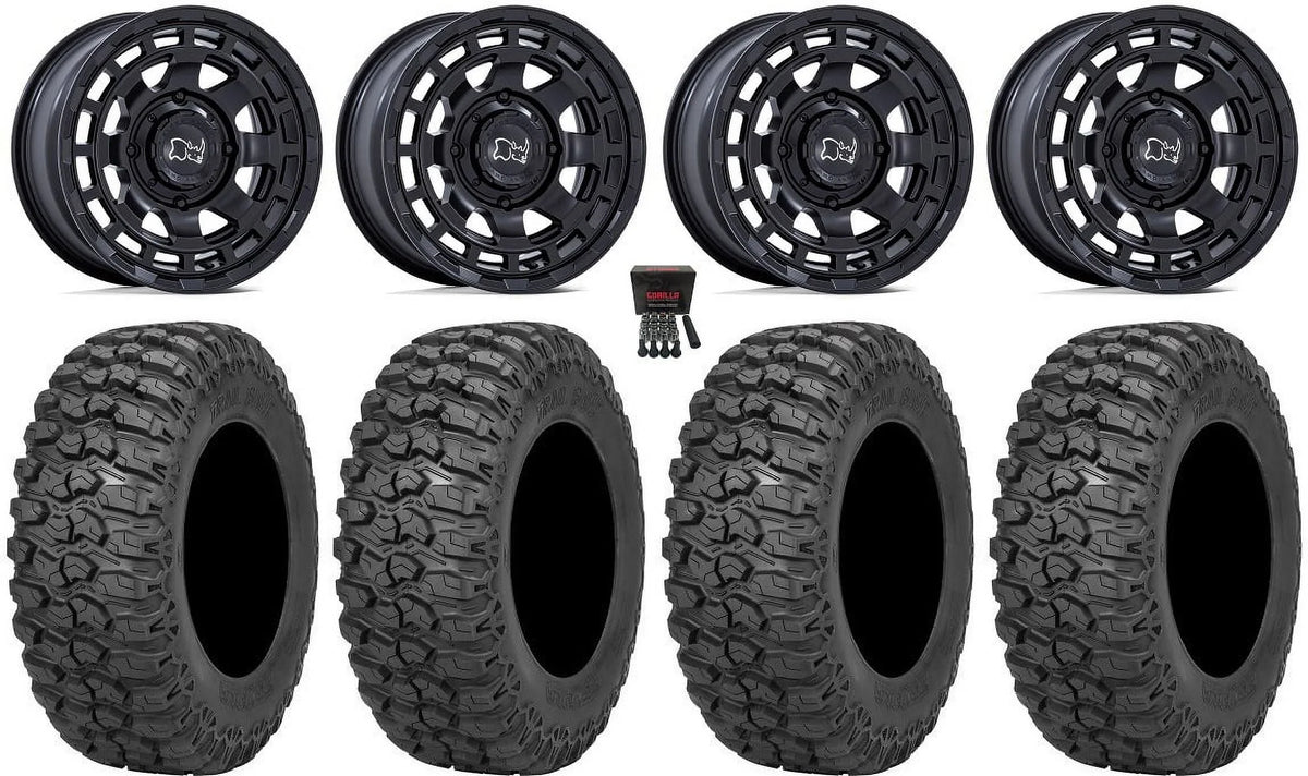 Black Rhino Chamber 14" Wheels Bk 30" Trail Saw 2.0 Tires Sportsman RZR Ranger