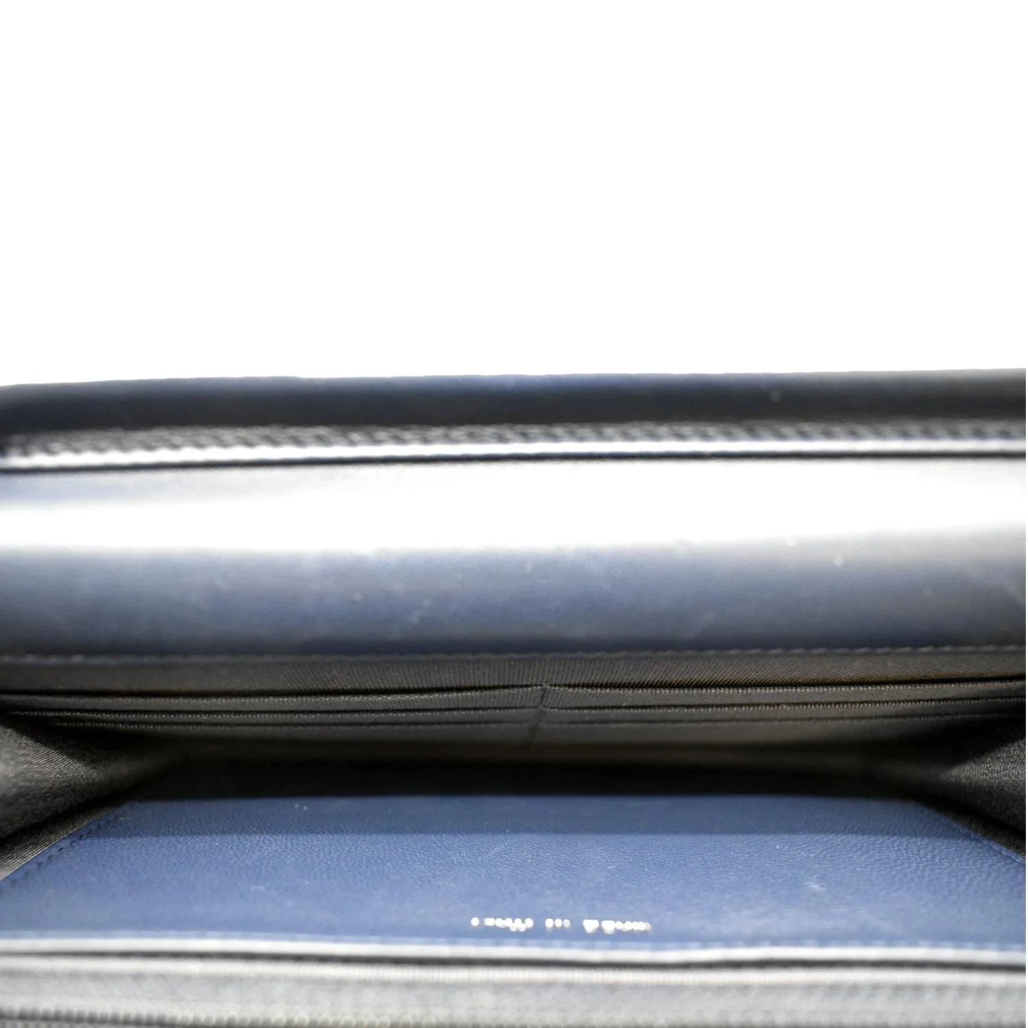 Pre-owned CELINE Luggage Denim Leather Tote Crossbody Bag Bicolor