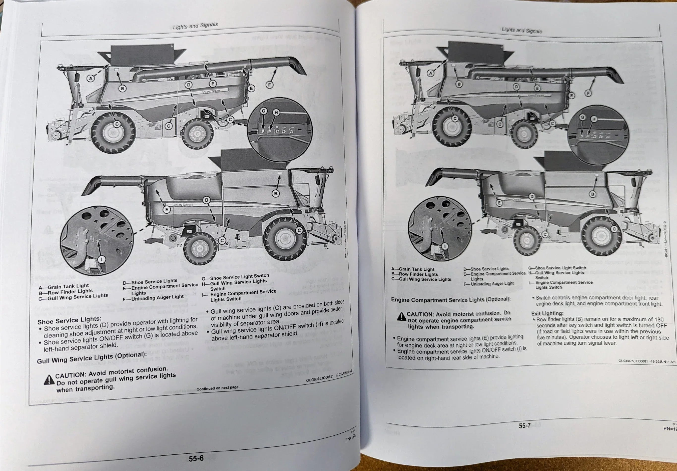 John Deere S660 S670 S680 S690 Combine Owners & Operation Manual - Part Number # OMHXE51478