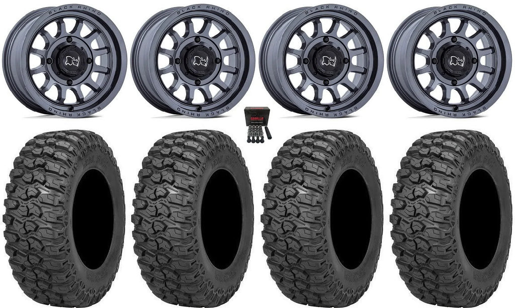 Black Rhino Rapid 14" Wheels Gm 30" Trail Saw 2.0 Tires Polaris RZR XP 1000 / PRO XP / Ranger XP 900/1000