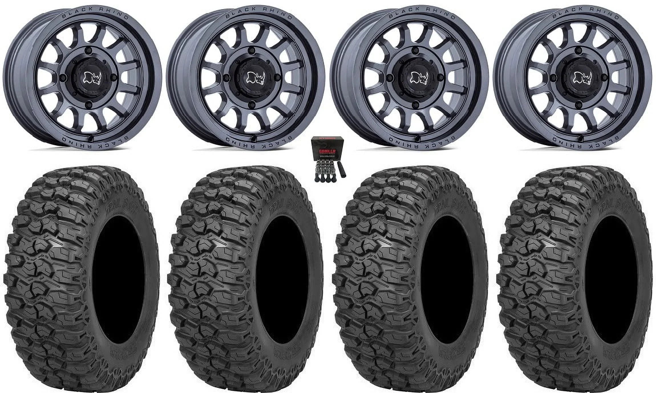 Black Rhino Rapid 14" Wheels Gm 30" Trail Saw 2.0 Tires Polaris RZR XP 1000 / PRO XP / Ranger XP 900/1000
