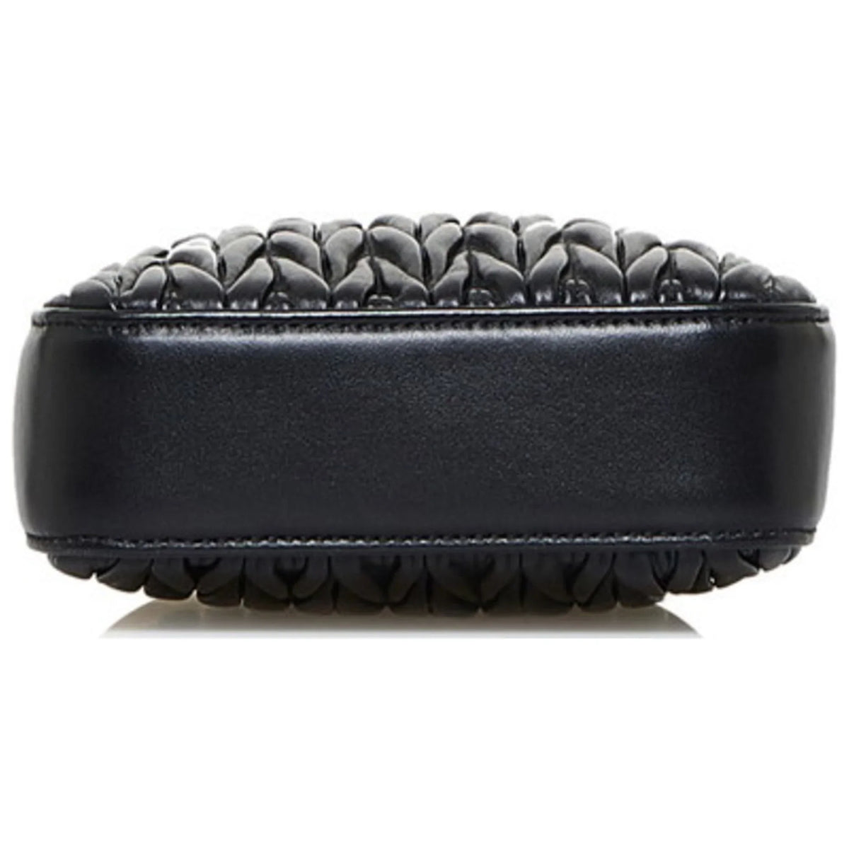 Pre-Owned Miu Miu Miu Materasse Nappa Crystal Shoulder Bag 5BA220 Black Silver Leather Ladies MIUMIU (Good)