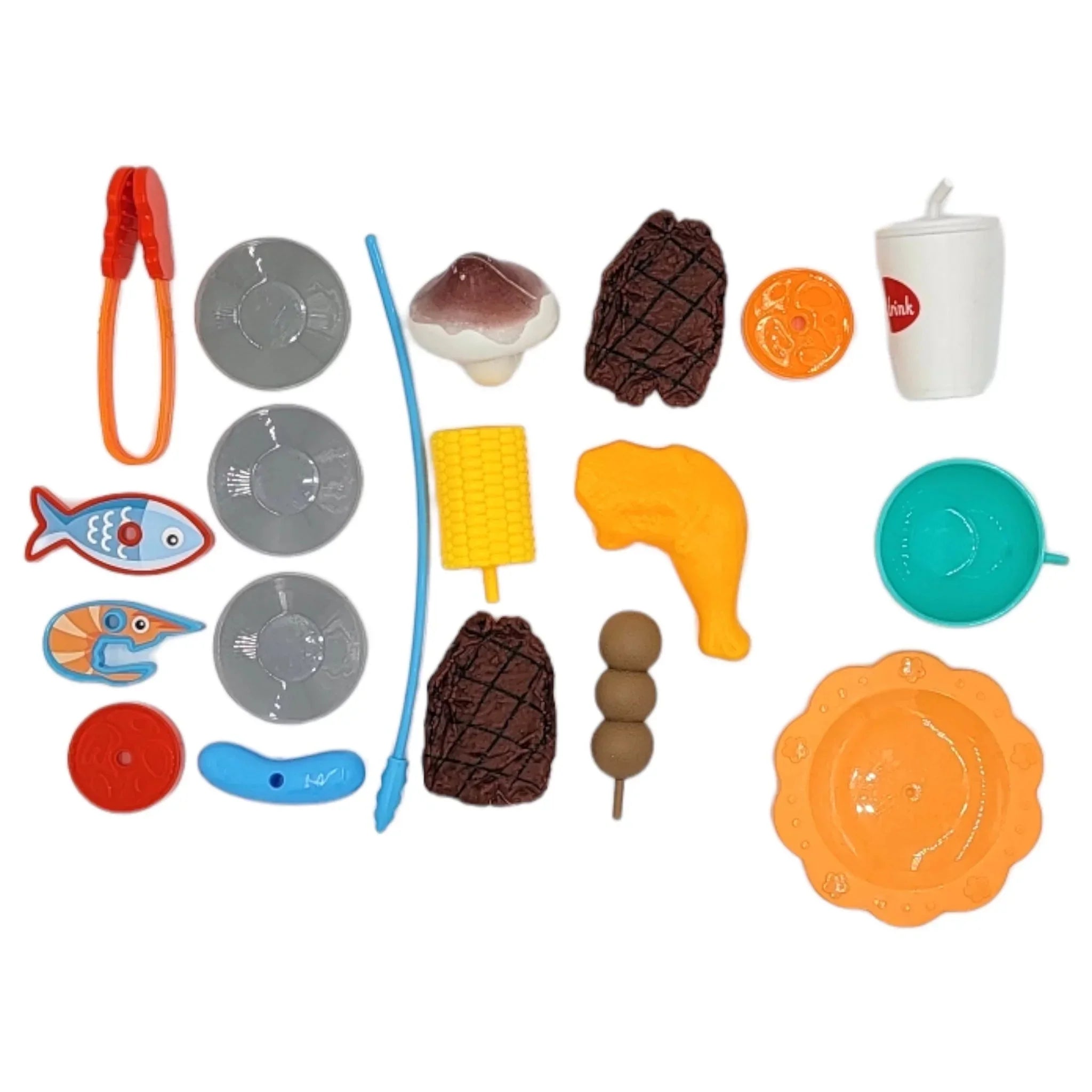 GN Universe BBQ Grill Toy Kitchen Set for Kids Interactive Pack n Play Pretend Outside Play Ages 3+