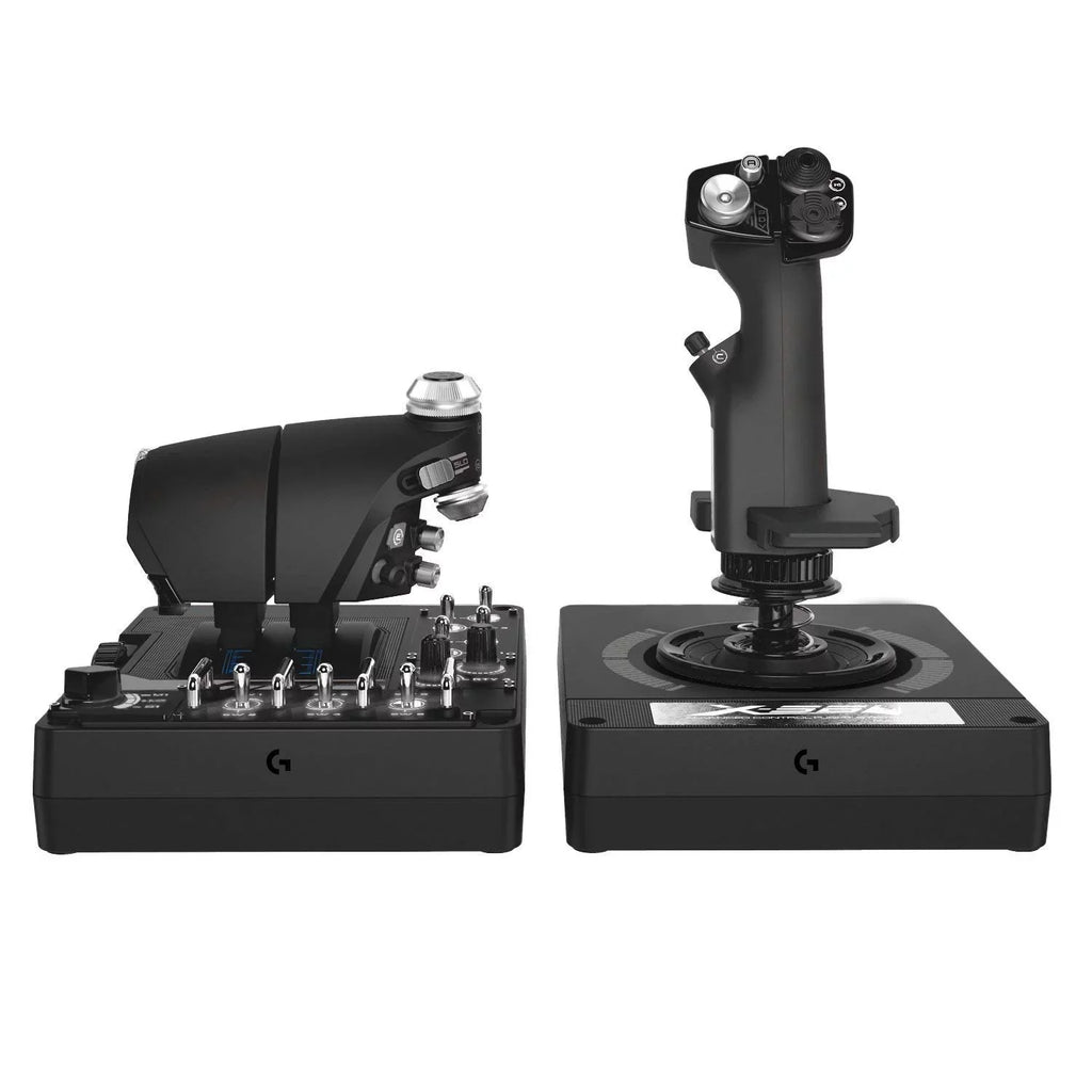 Logitech G X56 H.O.T.A.S Throttle and Joystick Flight Simulator Game Controller for PC - Black