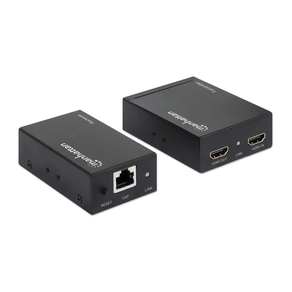 Manhattan 1080p HDMI over Ethernet Extender Kit Up to 164 ft. with Single Cat6 Cable and IR support