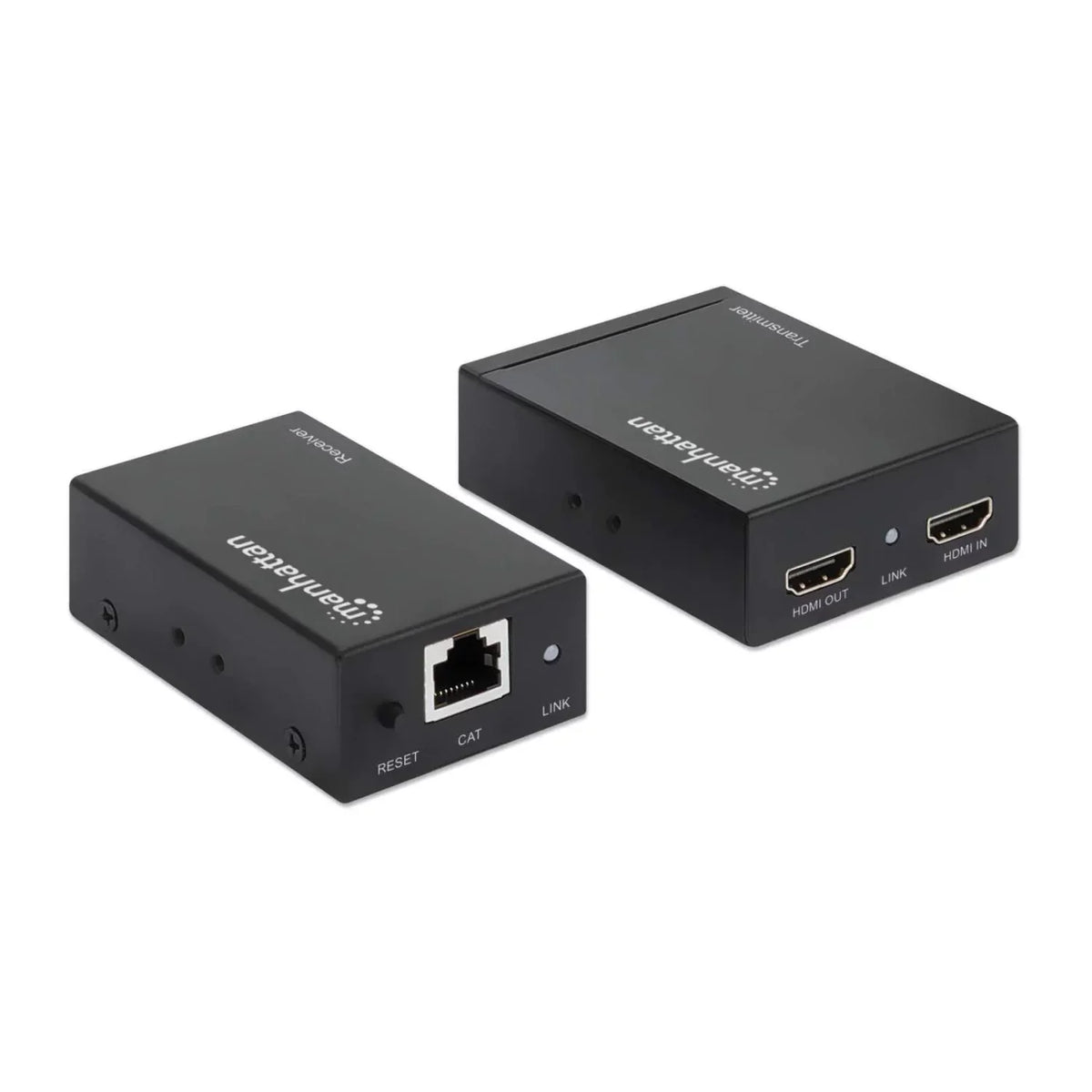 Manhattan 1080p HDMI over Ethernet Extender Kit Up to 164 ft. with Single Cat6 Cable and IR support