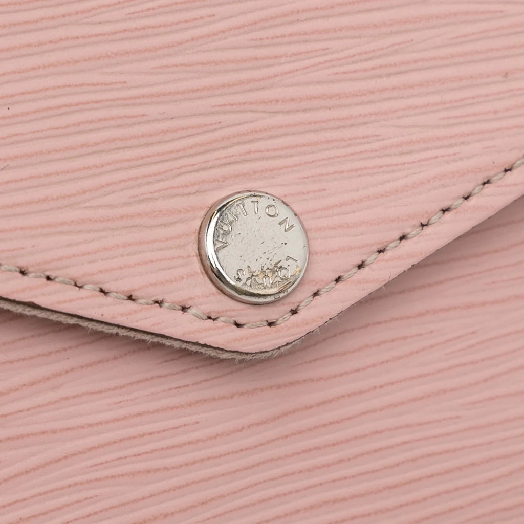 Pre-Owned Authenticated Louis Vuitton Epi Pochette Felicie Leather Pink Crossbody Bag Unisex (Good)