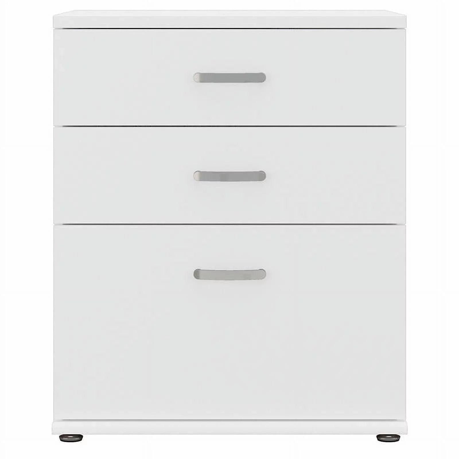 Pemberly Row Garage Storage Cabinet with Drawers in White - Engineered Wood