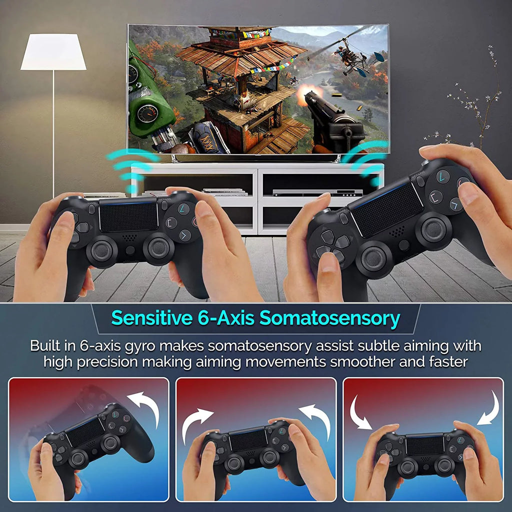 PRO Wireless GamePad Compatible with Samsung Galaxy S21 FE 5G Controller Plus 1,000 Battery/Built-In Speaker/Gyro/Remote BlueTooth Slim (Black)