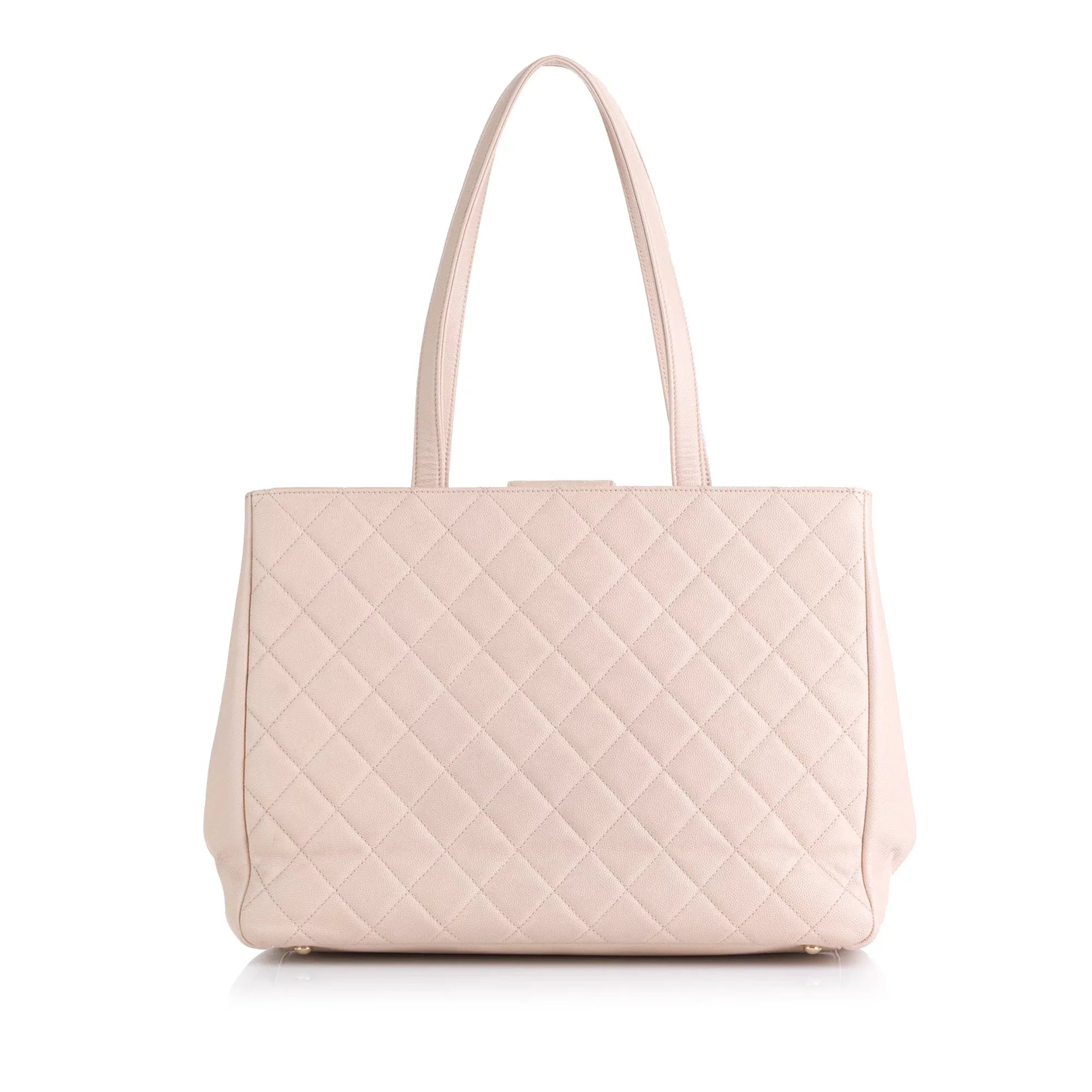 Pre-Owned Authenticated Chanel Business Affinity Shopping Tote Caviar Leather Pink Tote Bag Unisex (Good)
