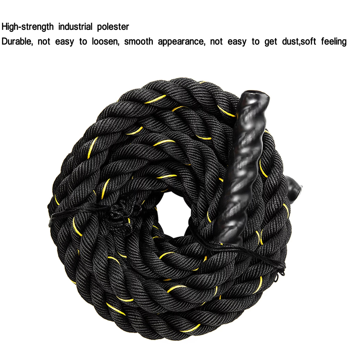 NK 49.2ft Length, Heavy Jump Rope Skipping Rope Workout Battle Ropes Total Body Workouts Power Improve Strength Building Muscle for Mens/Womens