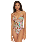 Becca by Rebecca Virtue MULTI Groovy Multi Way One-Piece Swimsuit, US Large