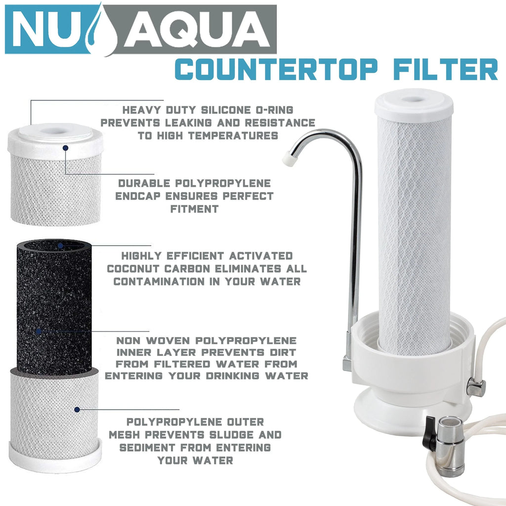 NU Aqua 1 Stage Countertop Water Filtration System