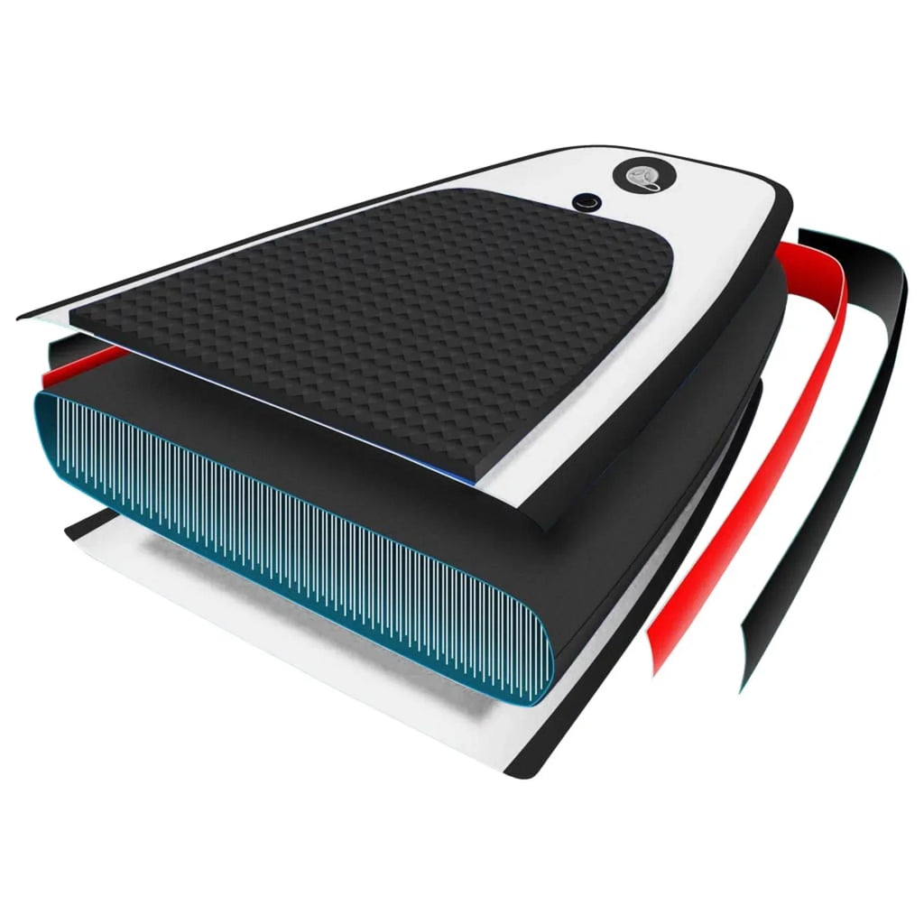 MABOTO Inflatable Paddleboard Set Black and White