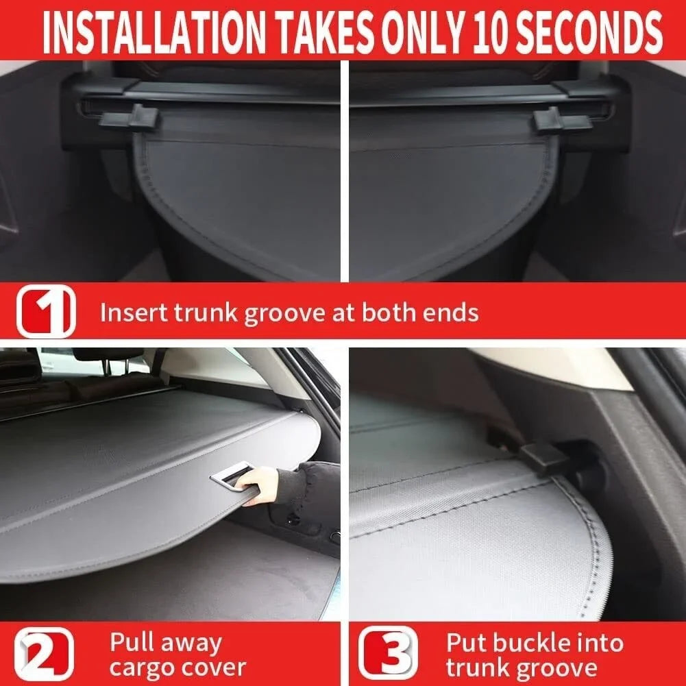 Fit Jeep Compass Patriot 2007-2016 Retractable Cargo Cover for 2007 2008 2009 2010 2011 2012 2013 2014 2015 2016 Jeep Patriot Compass SUV Accessory Black Rear Trunk Security Shade Cover