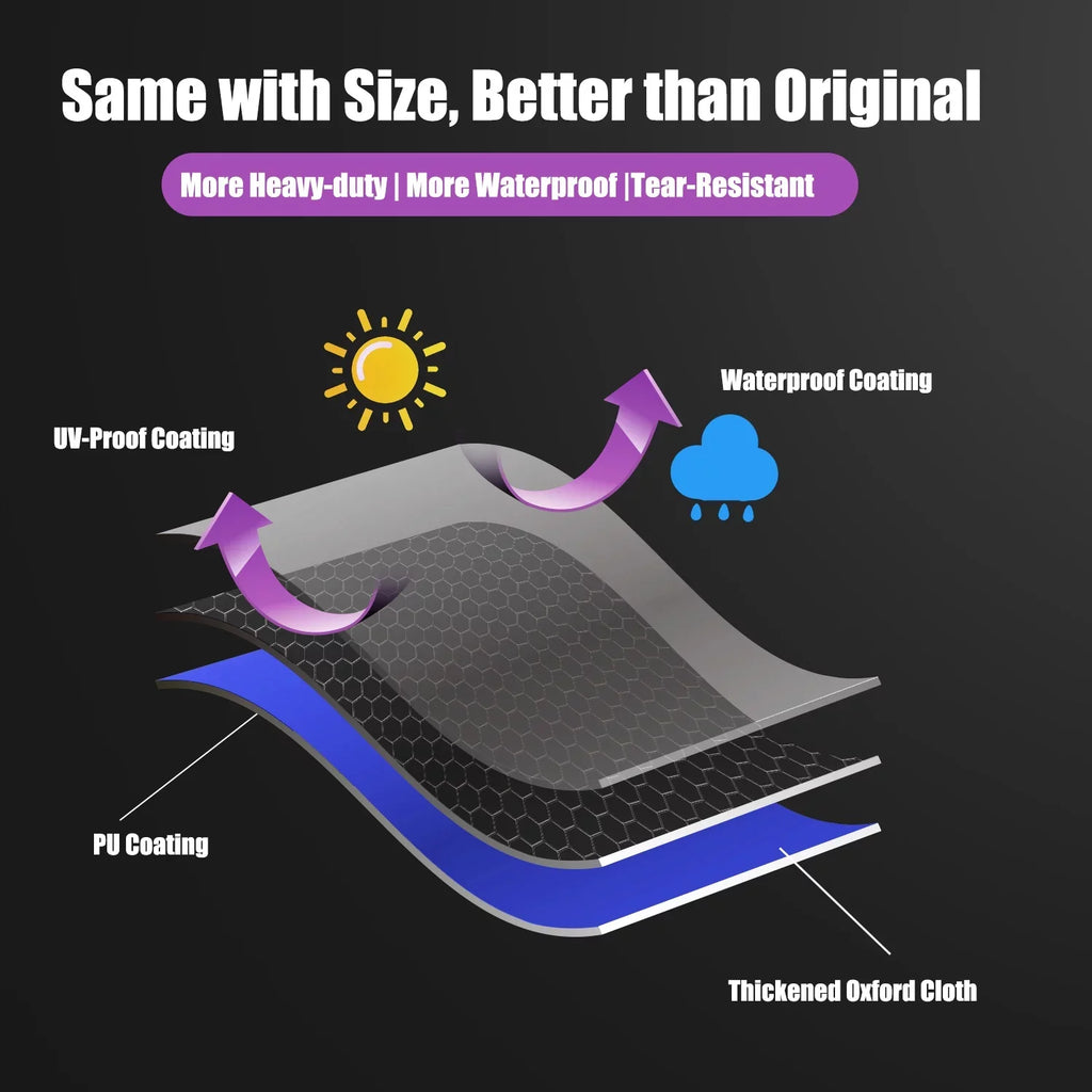 Heavy Duty Grill Cover Fit for Napoleon 61427 Rogue 425 Series Grill Cover,All Weather Protection Waterproof Cover Black