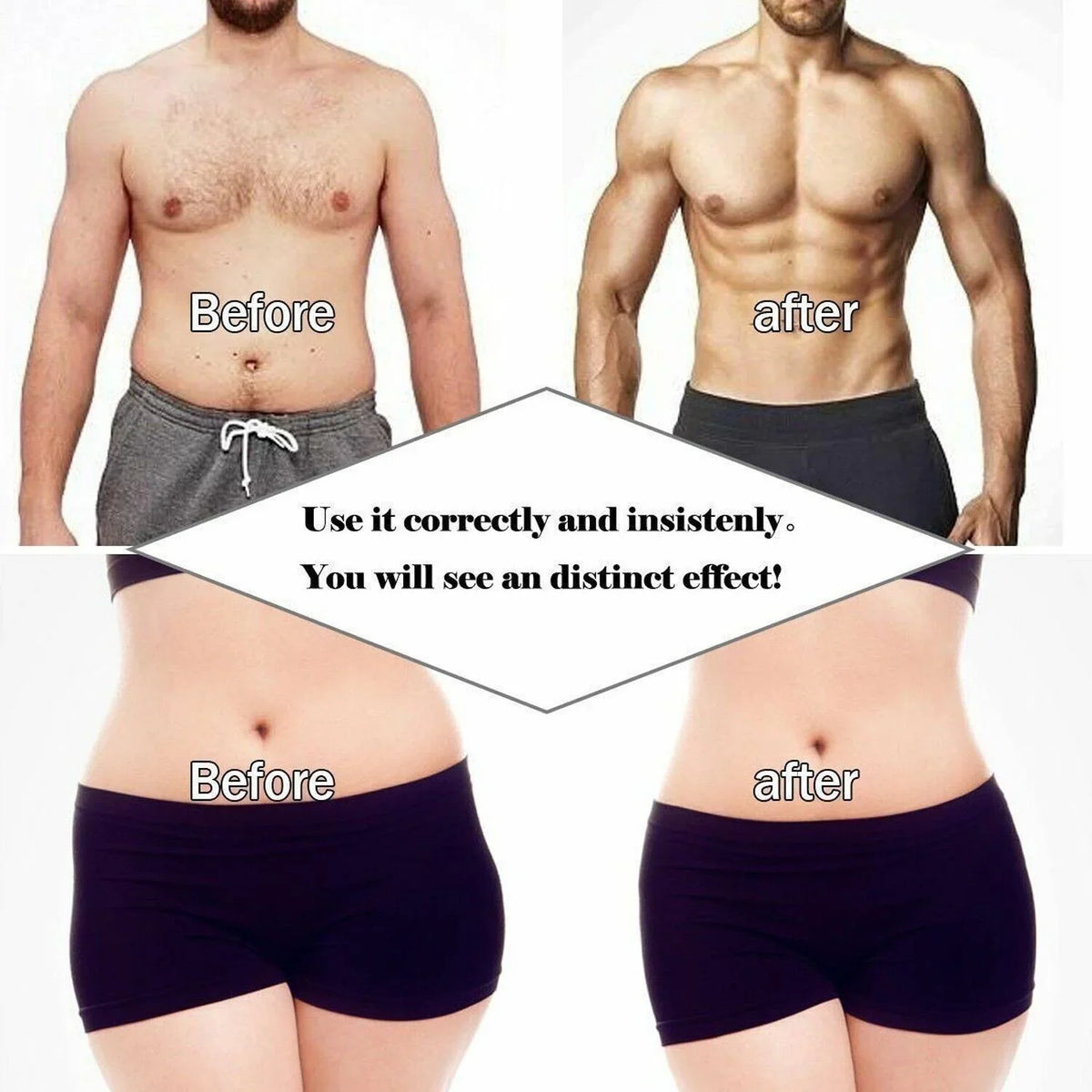 Electric Muscle Toner Fitness Binder Gym Machine ABS Toning Fat Burner Belt