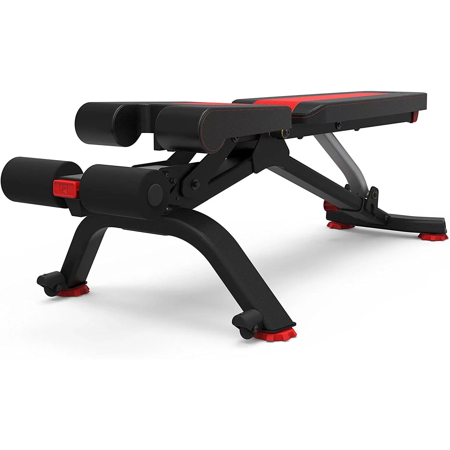 Bowflex 100675 5.1S Stowable SelectTech Adjustable Bench, 6 Adjustment Angles Bundle with Bowflex SelectTech Dumbbell Stand with Media Rack