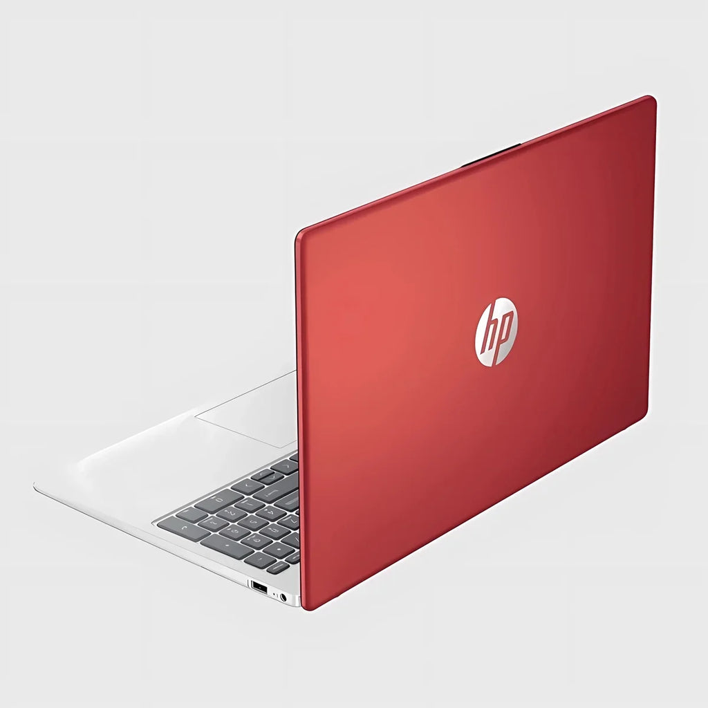 Portable computer for Business & Students, 15.6" HD Anti-Glare Display, Intel 4-Cores N200, 8GB RAM, 128GB UFS, Wi-Fi 6, Webcam, HDMI, USB-C, Mytrix HDMI Cable, Win OS 11 Home in S mode, Scarlet Red