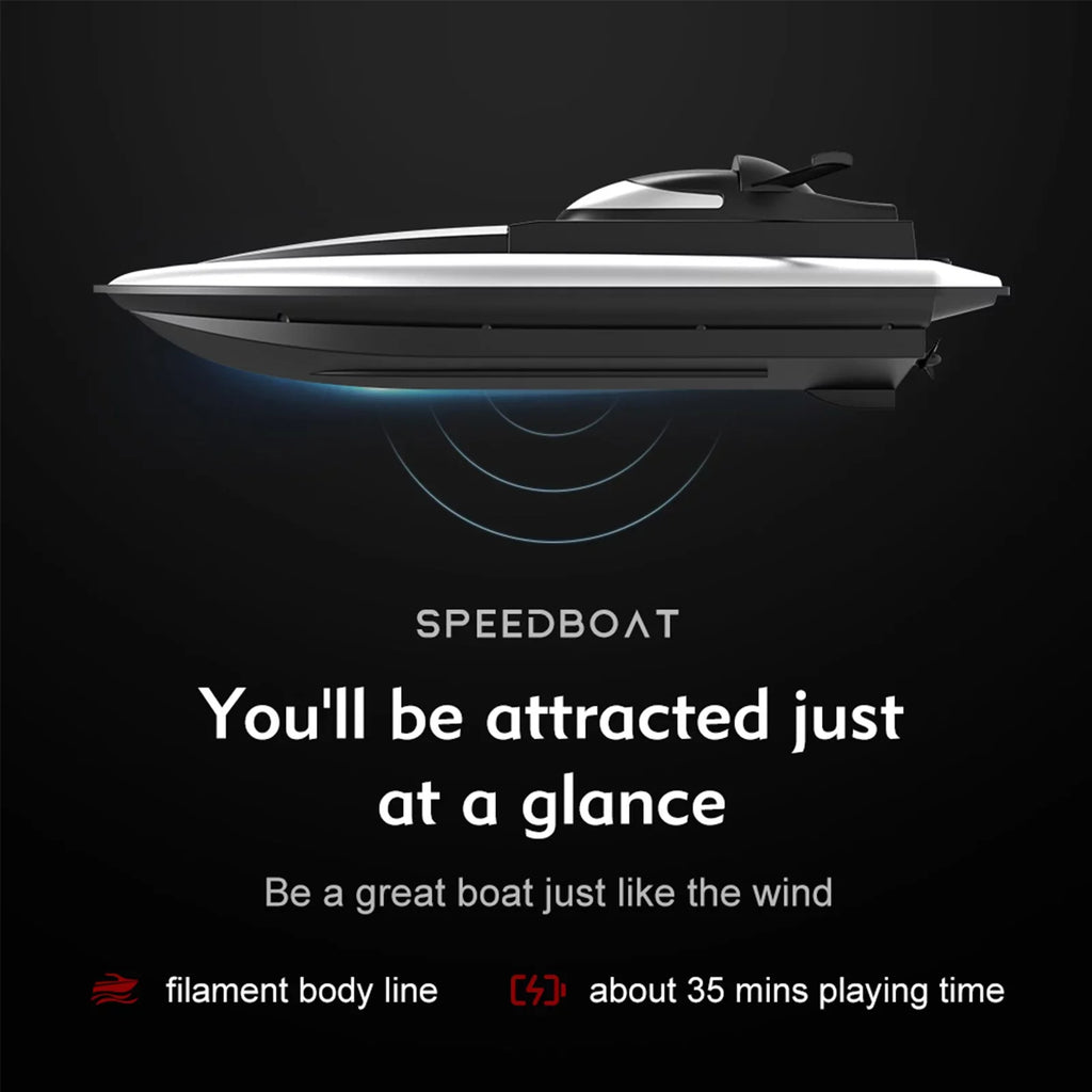 Dcenta LS Boat Remote Control Boat Race Boat 2.4GHz Waterproof for Lake Pool Sea Gift for Boys Girls