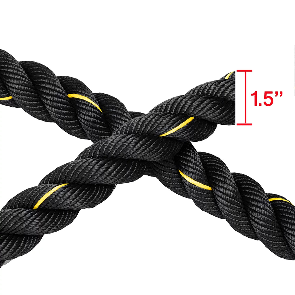 NK 49.2ft Length, Heavy Jump Rope Skipping Rope Workout Battle Ropes Total Body Workouts Power Improve Strength Building Muscle for Mens/Womens