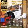 MDHAND 1080P Home Security Camera System Outdoor, Solar Camera Pro Wireless Outdoor Surveillance Camera, IP66, AI Detection + 32 Gigabytes Memory Card