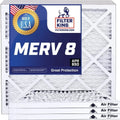 Filter King 36x7x1 Air Filter | 4-PACK | MERV 8 HVAC Pleated A/C Furnace Filters | MADE IN USA | Actual Size: 36 x 7 x .75"