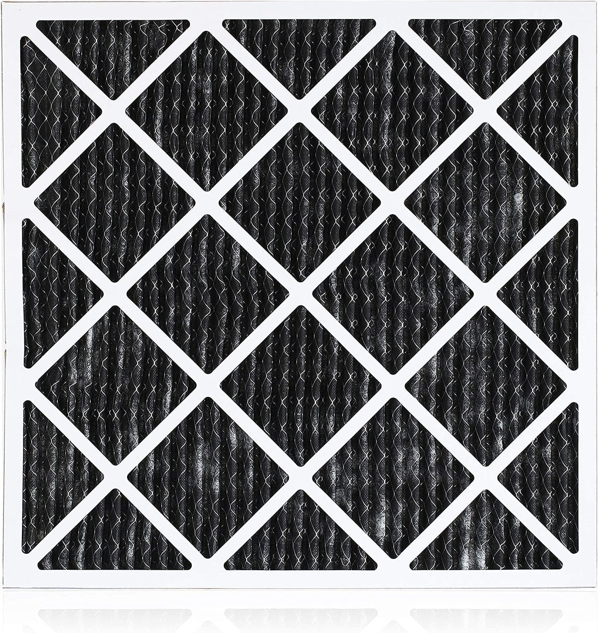 Filterbuy 16x20x1 MERV 8 Odor Eliminator Pleated HVAC AC Furnace Air Filters with Activated Carbon (6-Pack)