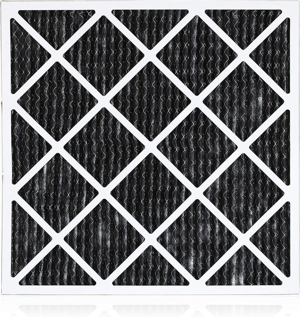Filterbuy 20x22x1 MERV 8 Odor Eliminator Pleated HVAC AC Furnace Air Filters with Activated Carbon (12-Pack)