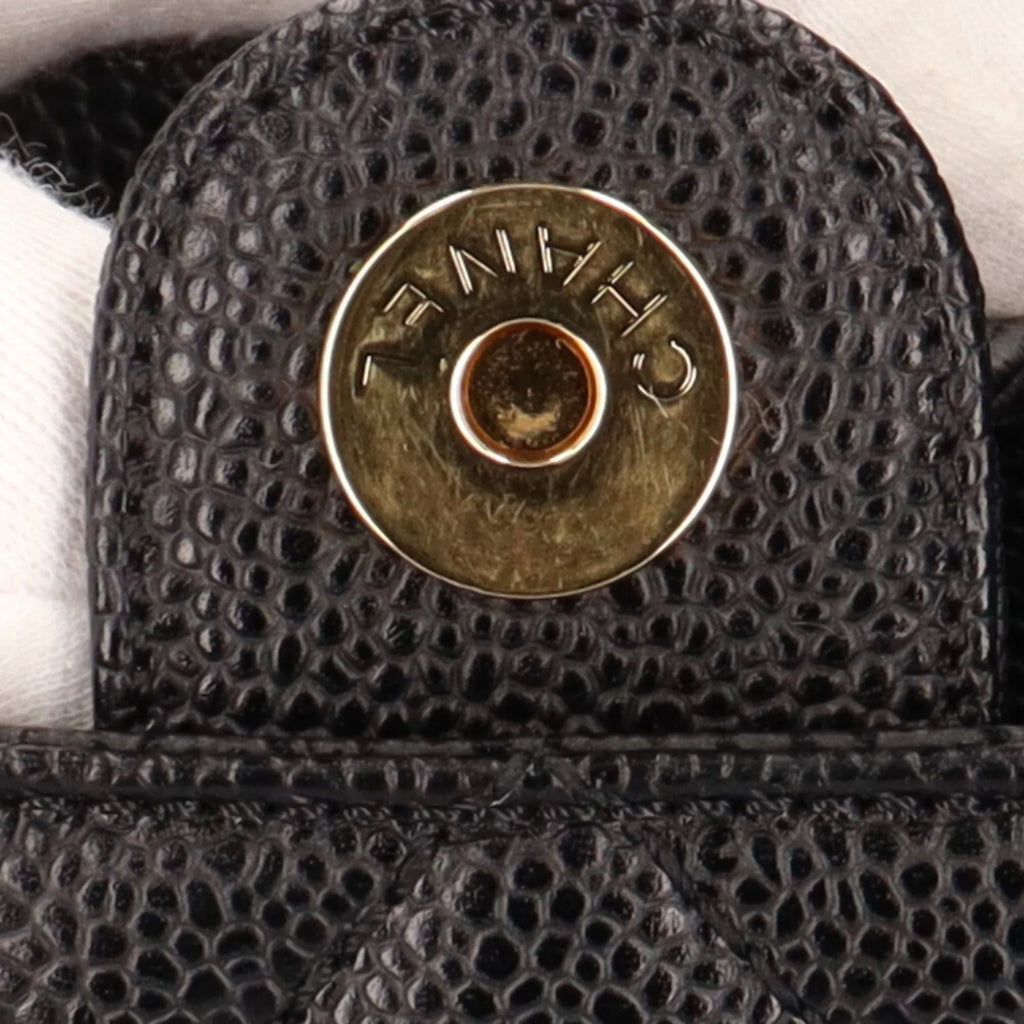 Pre-Owned Chanel CHANEL chain shoulder bag leather black ladies (Good)
