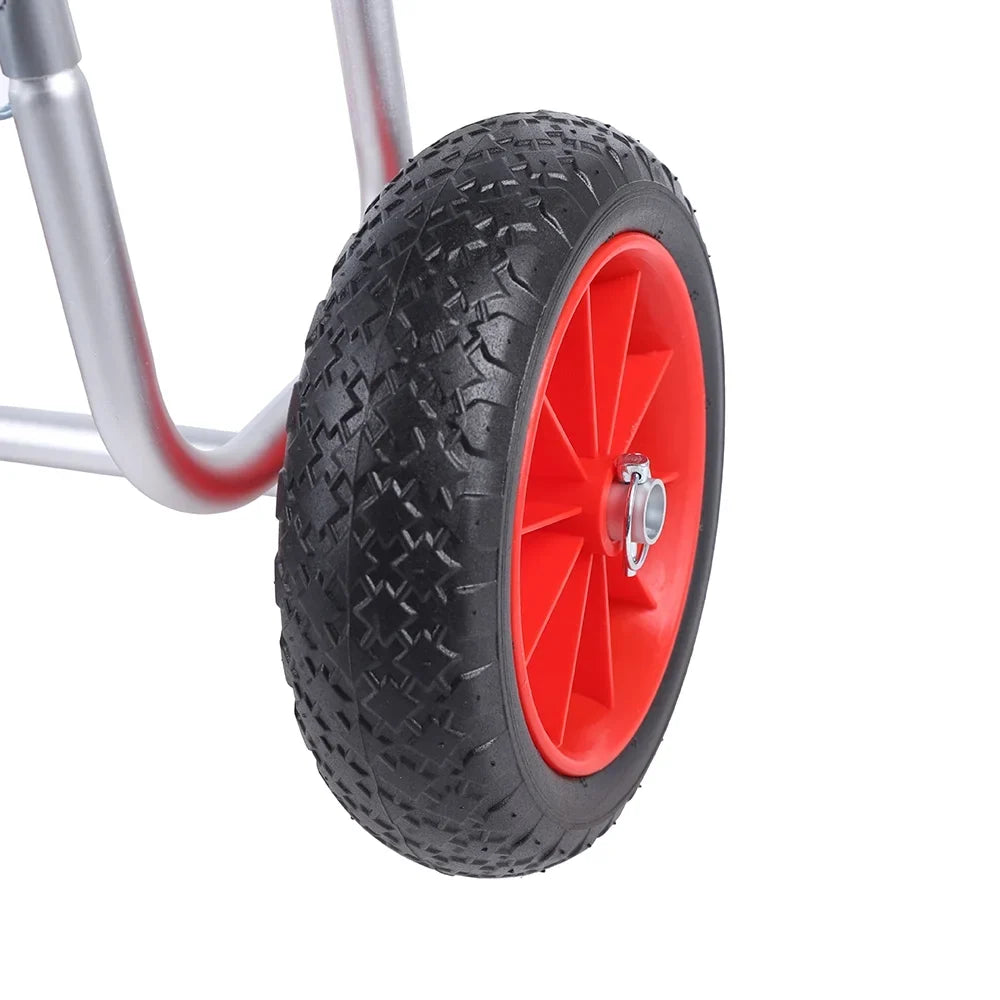 Portable Surfboard Beach Carrier Cart, Double SUP Airless Cart Beach Trailer, Aviation Aluminum Solid PU Wheel Stand-Up Paddle Board Veneer Cart