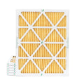 6 Pack of 20x22x1 MERV 11 Pleated Air Filters by Glasfloss. Actual Size: 19-1/2 x 21-7/8 x 7/8