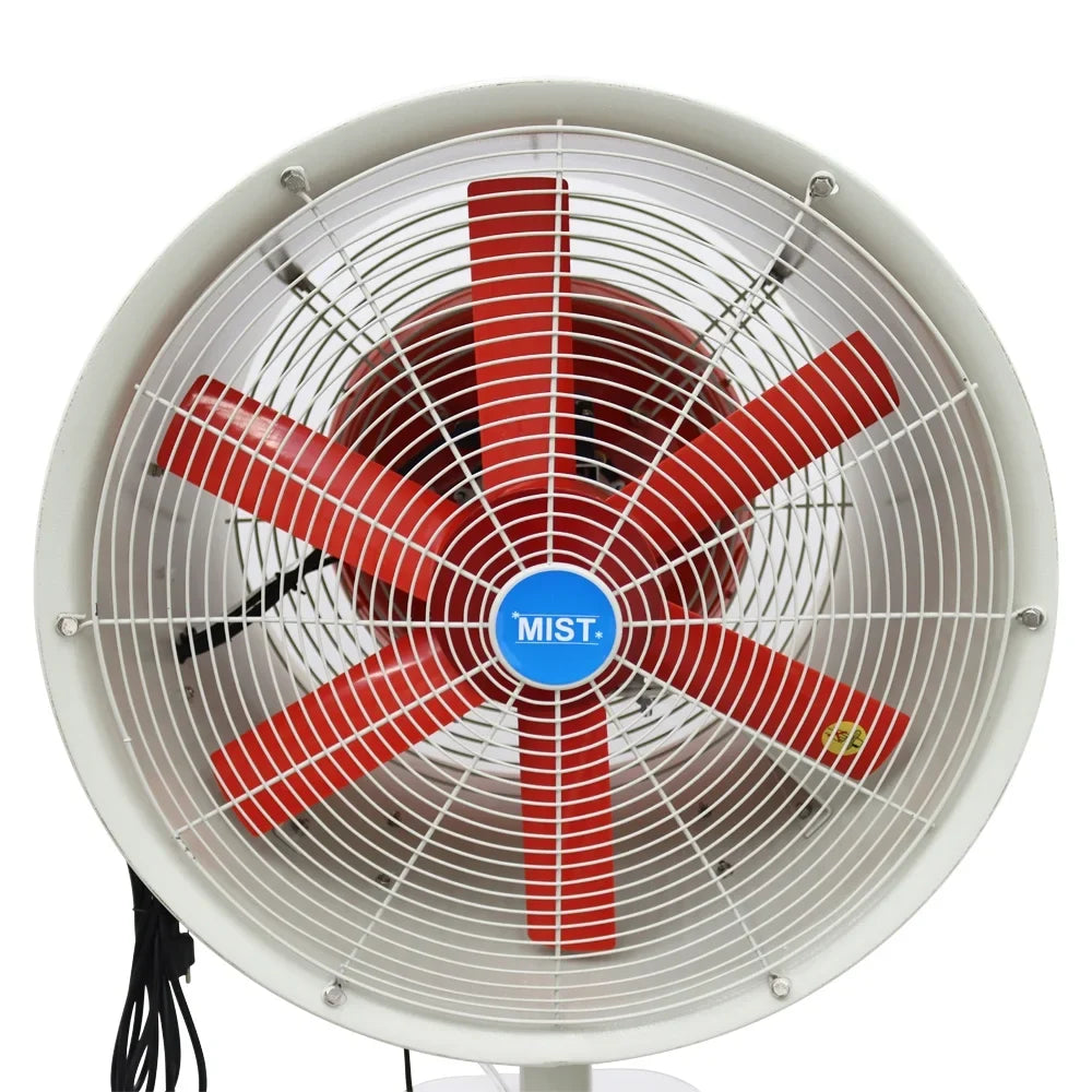 PreAsion Humidification and Watering Industrial Spray Electric Fan Hand-pushed Humidification Cooling Spray Fan 110V