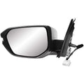K-Source Driver Side Mirror for HONDA Civic Hatchback, (textured black w/PTM cover, w/turn signal, foldaway), w/o camera, w/o chrome trim, L, (17-20) 63636H