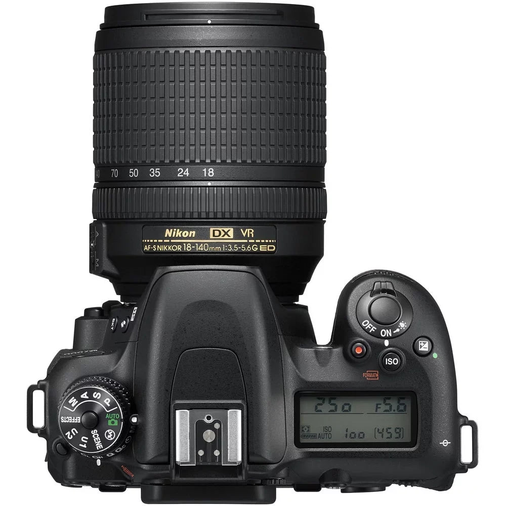 Nikon D7500 20.9MP DSLR Digital Camera with 18-140mm VR Lens (1582) Bundle with SanDisk 64GB SD Card + Camera Bag + Filter Kit + Spare Battery + Telephoto Lens