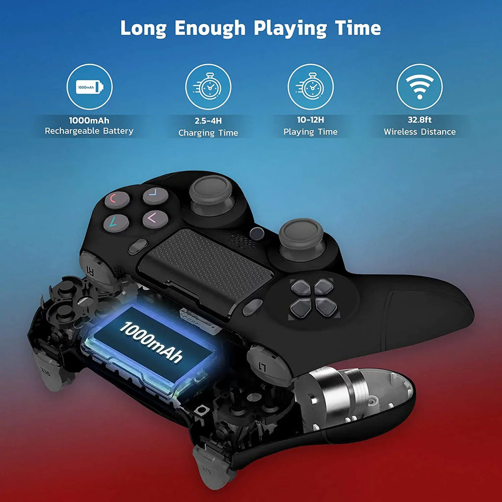 PRO Wireless GamePad Compatible with Samsung Galaxy S21 FE 5G Controller Plus 1,000 Battery/Built-In Speaker/Gyro/Remote BlueTooth Slim (Black)