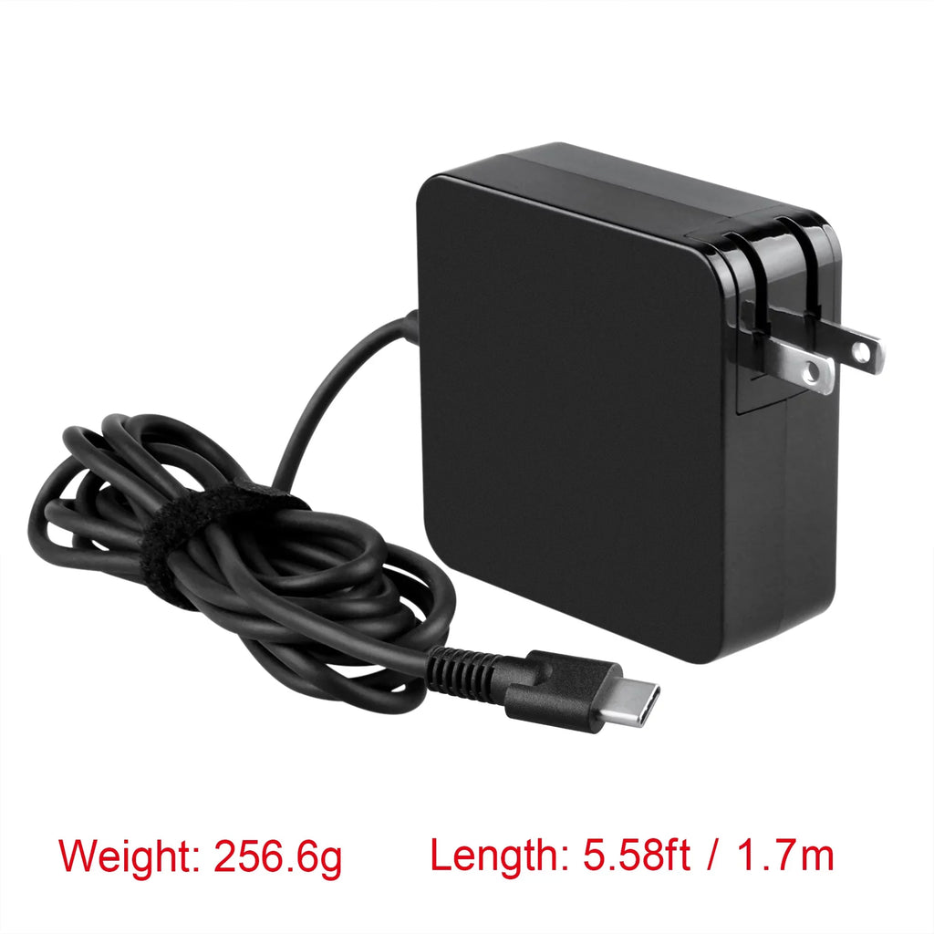 PKPOWER 90W AC Adapter Cord Cable Charger for XPS 13 7390 2in1 Notebook Power Supply